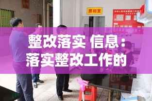 整改落实 信息:落实整改工作的简报