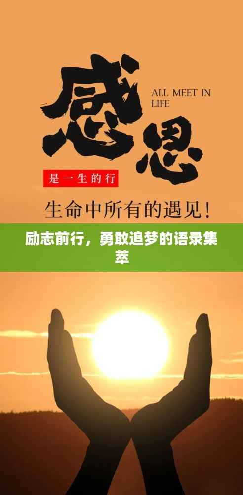 励志前行,勇敢追梦的语录集萃