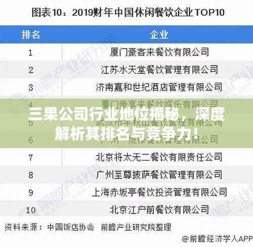 三果公司行业地位揭秘,深度解析其排名与竞争力!