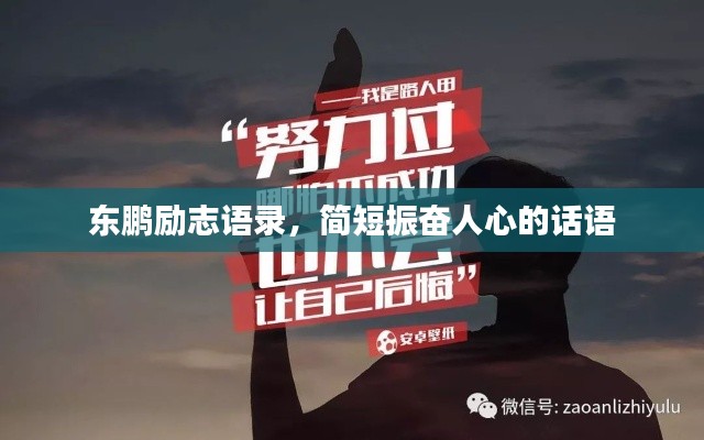 东鹏励志语录,简短振奋人心的话语