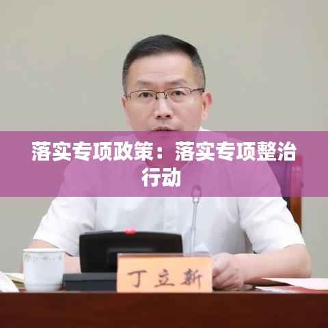 落实专项政策:落实专项整治行动