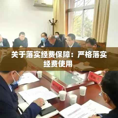 关于落实经费保障：严格落实经费使用 