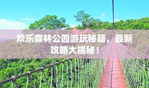 欢乐森林公园游玩秘籍,最新攻略大揭秘!
