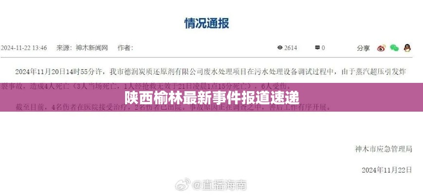 陕西榆林最新事件报道速递