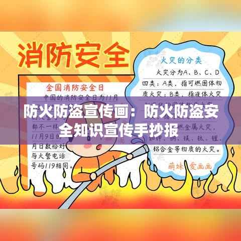防火防盗宣传画:防火防盗安全知识宣传手抄报