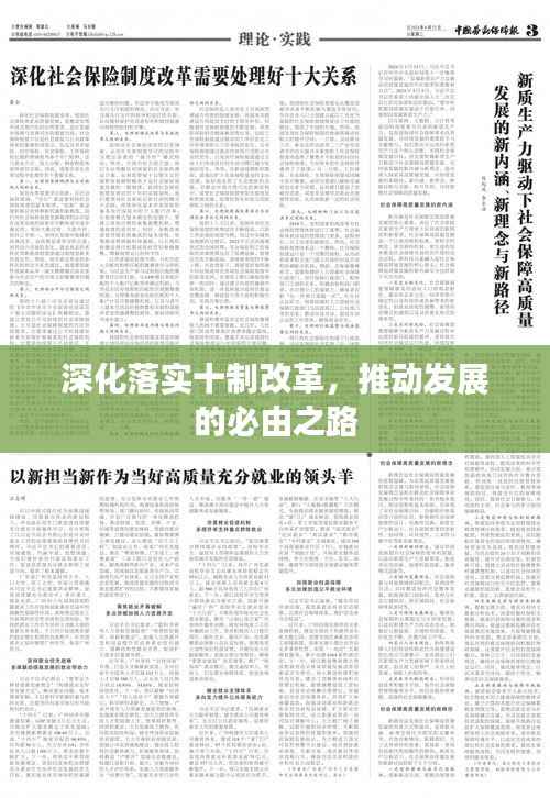 深化落实十制改革,推动发展的必由之路