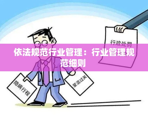 依法规范行业管理:行业管理规范细则