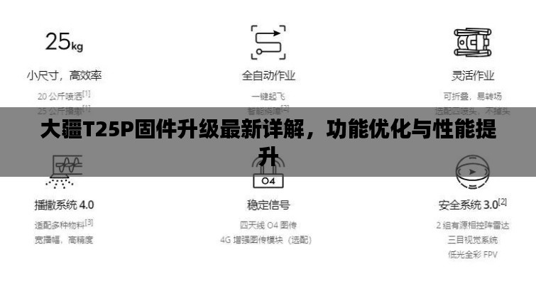 大疆T25P固件升级最新详解,功能优化与性能提升