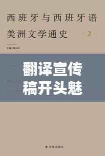 翻译宣传稿开头魅力揭秘，技巧与艺术完美结合！