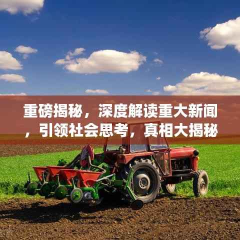 重磅揭秘,深度解读重大新闻,引领社会思考,真相大揭秘