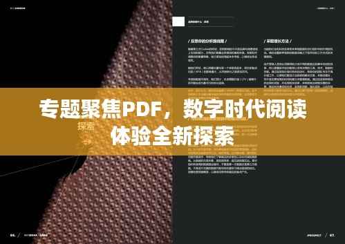 专题聚焦PDF，数字时代阅读体验全新探索