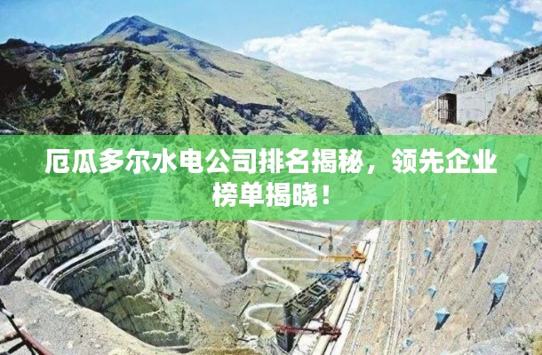 厄瓜多尔水电公司排名揭秘,领先企业榜单揭晓!