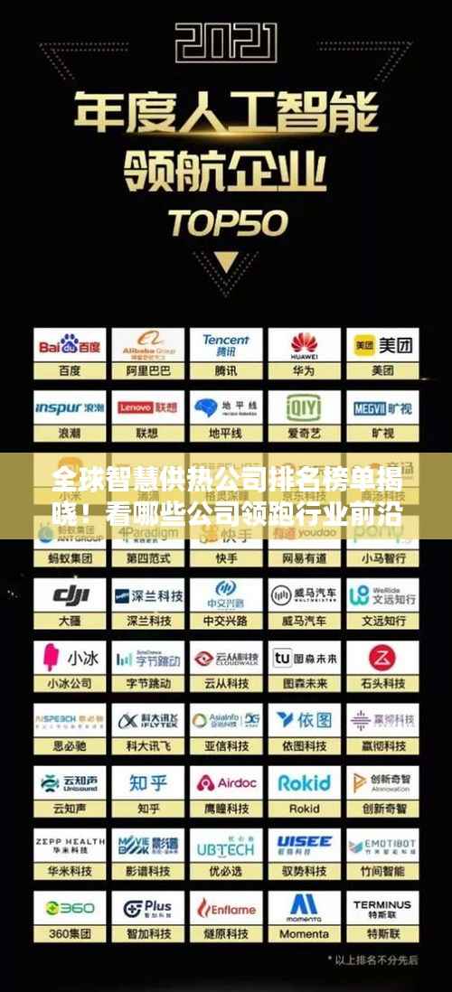 全球智慧供热公司排名榜单揭晓！看哪些公司领跑行业前沿