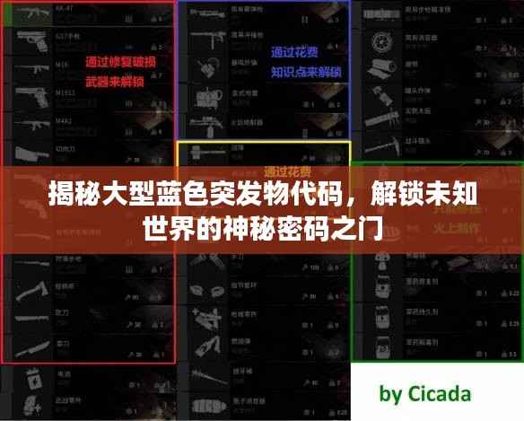 揭秘大型蓝色突发物代码,解锁未知世界的神秘密码之门