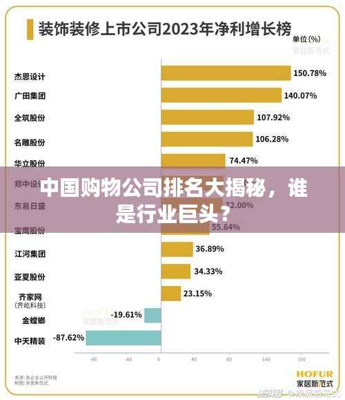中国购物公司排名大揭秘,谁是行业巨头?