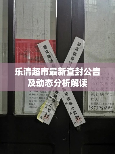 乐清超市最新查封公告及动态分析解读
