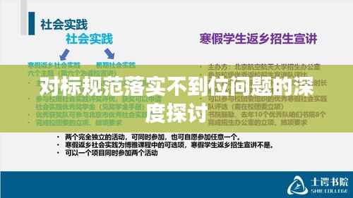 对标规范落实不到位问题的深度探讨