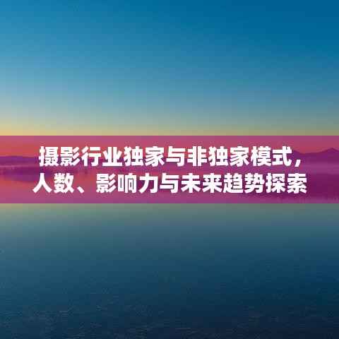摄影行业独家与非独家模式,人数、影响力与未来趋势探索