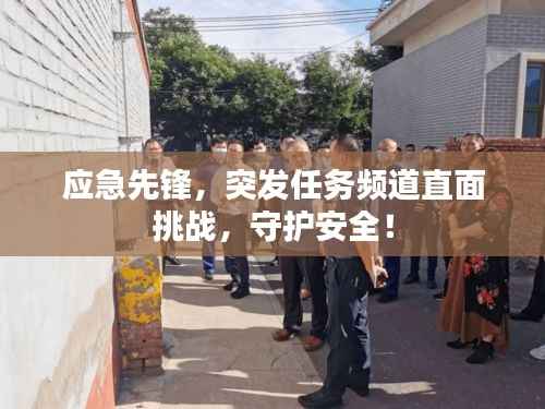应急先锋,突发任务频道直面挑战,守护安全!