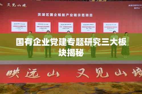 国有企业党建专题研究三大板块揭秘