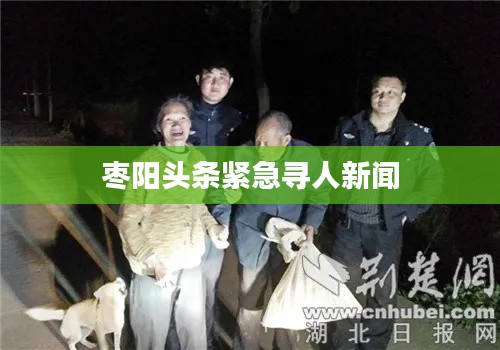 枣阳头条紧急寻人新闻