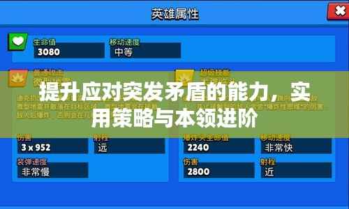 提升应对突发矛盾的能力,实用策略与本领进阶