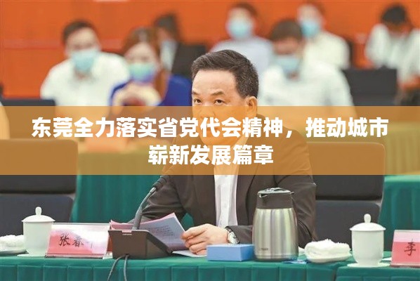 东莞全力落实省党代会精神,推动城市崭新发展篇章