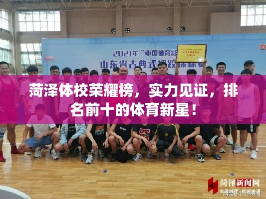 菏泽体校荣耀榜，实力见证，排名前十的体育新星！