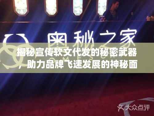 揭秘宣传软文代发的秘密武器，助力品牌飞速发展的神秘面纱
