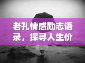 老孔情感励志语录,探寻人生价值与情感真谛,触动心灵深处!