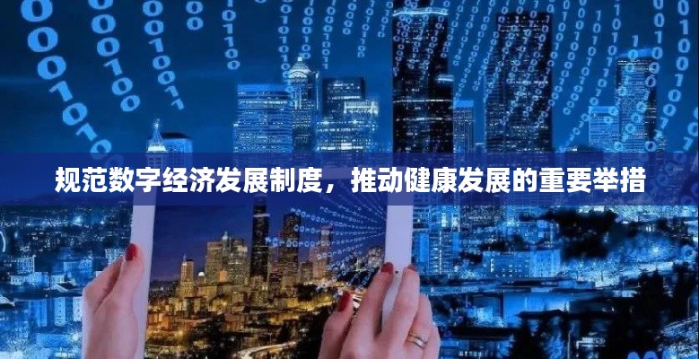 规范数字经济发展制度，推动健康发展的重要举措
