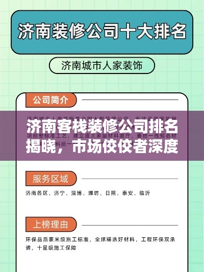 济南客栈装修公司排名揭晓,市场佼佼者深度解读