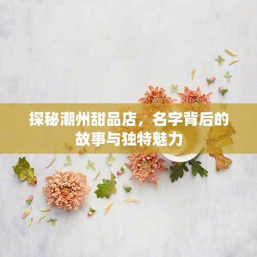 探秘潮州甜品店，名字背后的故事与独特魅力