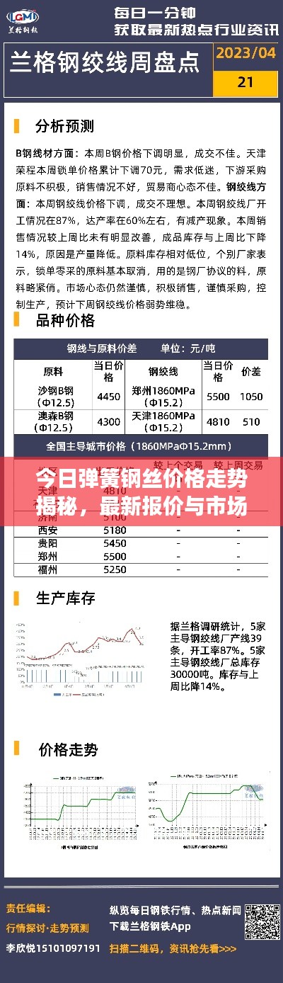 今日弹簧钢丝价格走势揭秘,最新报价与市场因素分析