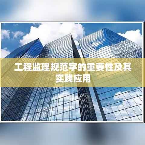 工程监理规范字的重要性及其实践应用