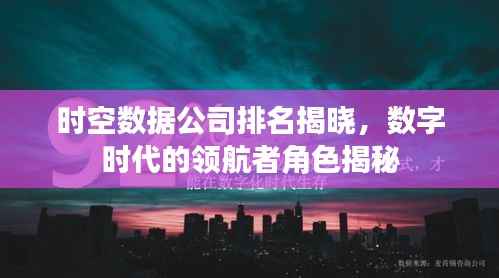 时空数据公司排名揭晓,数字时代的领航者角色揭秘