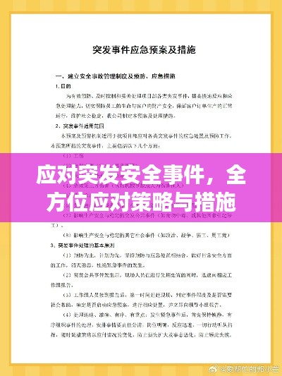 应对突发安全事件，全方位应对策略与措施