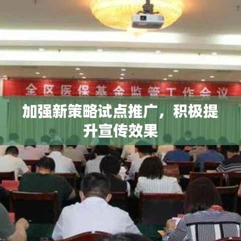加强新策略试点推广,积极提升宣传效果