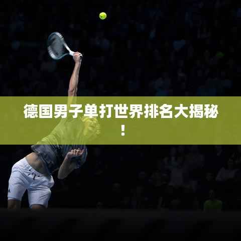德国男子单打世界排名大揭秘！