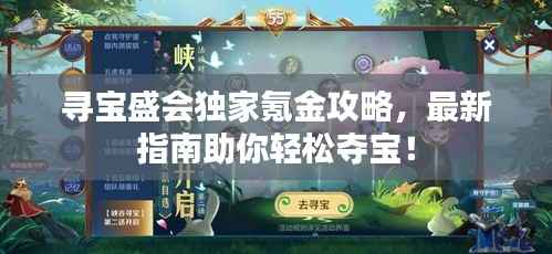寻宝盛会独家氪金攻略,最新指南助你轻松夺宝!