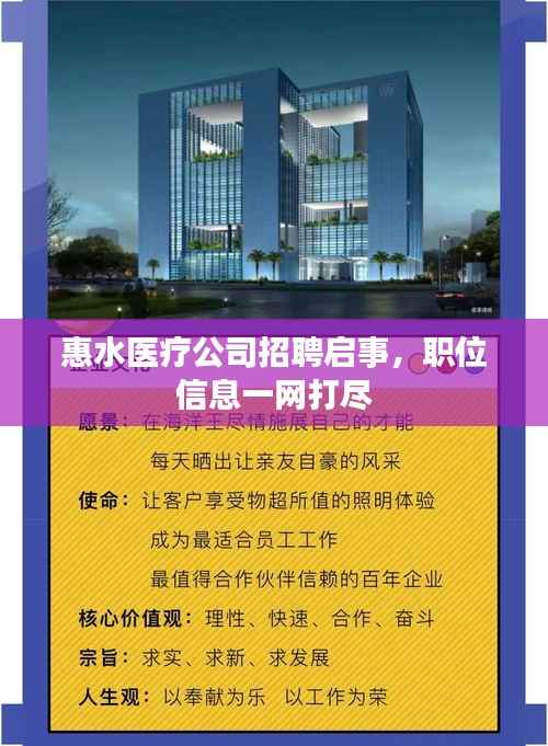 惠水医疗公司招聘启事，职位信息一网打尽