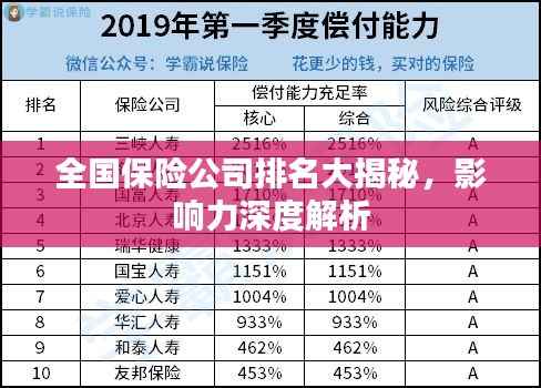 全国保险公司排名大揭秘，影响力深度解析