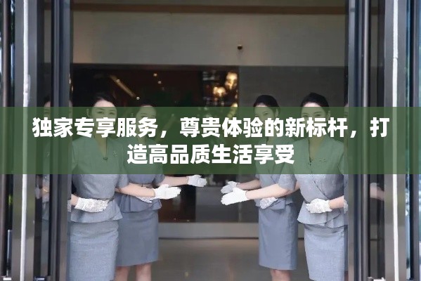 独家专享服务,尊贵体验的新标杆,打造高品质生活享受