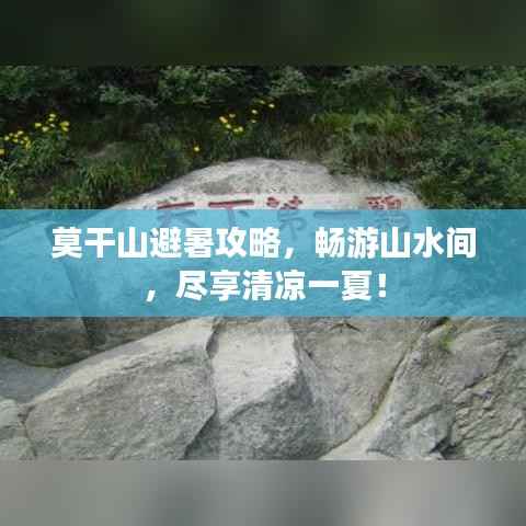 莫干山避暑攻略，畅游山水间，尽享清凉一夏！