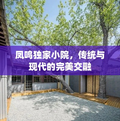 凤鸣独家小院,传统与现代的完美交融