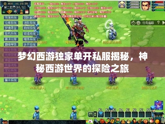 梦幻西游独家单开私服揭秘,神秘西游世界的探险之旅