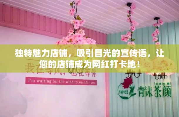 独特魅力店铺,吸引目光的宣传语,让您的店铺成为网红打卡地!