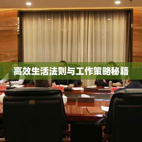 高效生活法则与工作策略秘籍