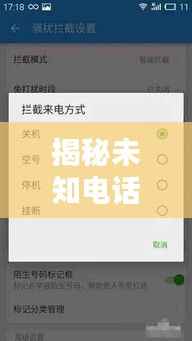 揭秘未知电话背后的真相,能否接听需谨慎探讨