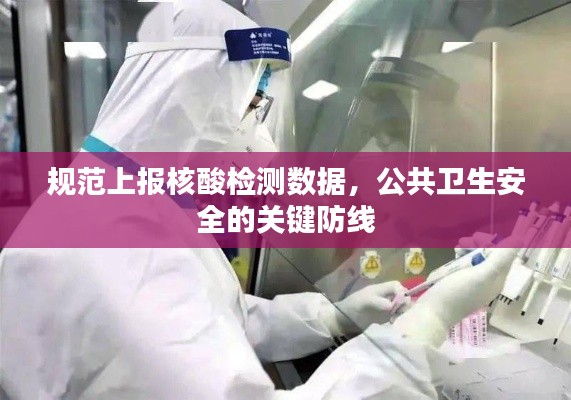 规范上报核酸检测数据,公共卫生安全的关键防线